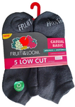 TINES FRUIT OF THE LOOM C7253 TIN LOW CUT DAMA NEGRO UNI PAQ 5