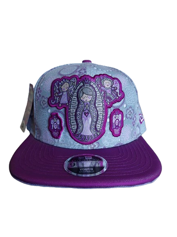 GORRA NEW ERA 11545593 DISTROLLER 950 OF K VIRGEN DISTRO PURPLE GLITTER