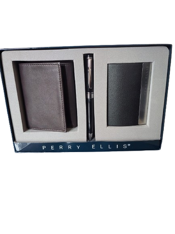 BILLETERA PERRY ELLIS L49-9019-0 ESTUCHE BILLETERA PLUMA TARJETERO