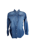 CAMISA WRANGLER 112360522 CAMISA BLUSA MEZCLILLA DAMA BASICA