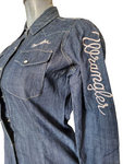 CAMISA WRANGLER 112360521 CAMISA BLUSA MEZCLILLA DAMA BASICA