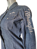 CAMISA WRANGLER 112360521 CAMISA BLUSA MEZCLILLA DAMA BASICA