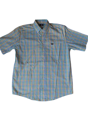 CAMISA LEE 112367757 CAMISA MANGA CORTA CLASICA BOTTON DOWN CUADROS