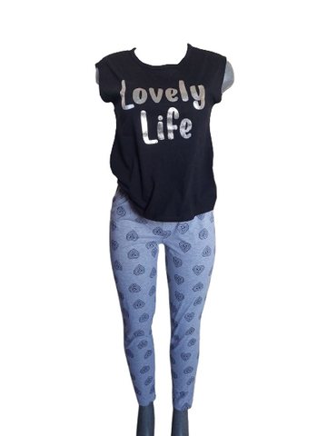 PIJAMA TOPS&BOTTOMS 26771 T&B DAM PV24 MUSCLE TEE PANT
