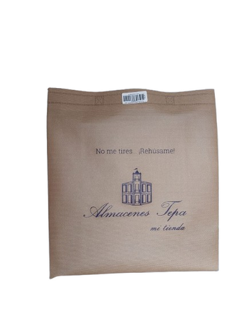 BOLSA BOLSAS ECOLOGICAS ATLANTIS TERMOSELLADA 80 GR/M2 CON ASA 34 CM X 39.5 CM X 14 CM