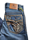 13249 PANTALON COWBOY CUT  BORDADO CAB