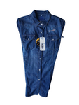 CAMISA WRANGLER 112360522 CAMISA BLUSA MEZCLILLA DAMA BASICA