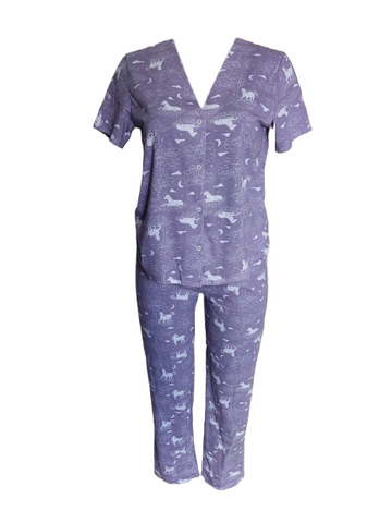 PIJAMA TOPS&BOTTOMS 21141 T&B DAM OI25 PIJAMA PLAYERA MC PANTALON
