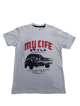 PLAYERA ARTE72 ADU25030 MY LIFE CAR PLAYERA CR MC CAB