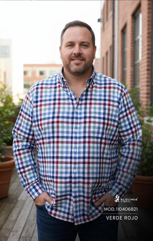 CAMISA ALQUIMIA 110406821 CAMISA CUADROS CAB EXTRAS