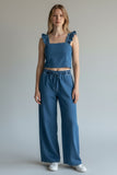 CONJUNTO STUDIO SI JY014 CONJUJNTO BLUSA PANTALON DAMA