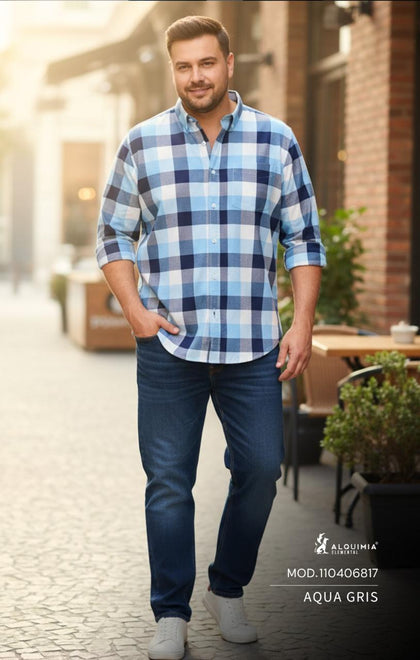 CAMISA ALQUIMIA 110406817 CAMISA CUADROS CAB EXTRAS
