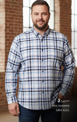 CAMISA ALQUIMIA 110406819 CAMISA CUADROS CAB EXTRAS