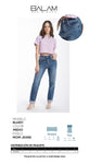 PANTALON BALAM BL6851 PANTALON MOM JEANS DAMA