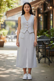 COORDINADO YIMAI MY1016 COORDINADO CHALECO FALDA DAMA