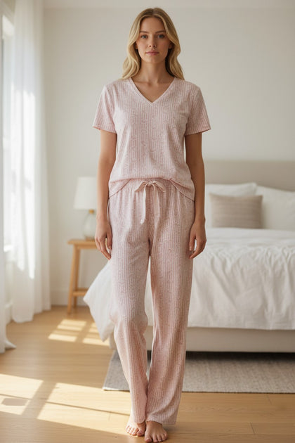 PIJAMA TOPS&BOTTOMS 21609 PIJAMA BLUSA MC PANTALON DAMA