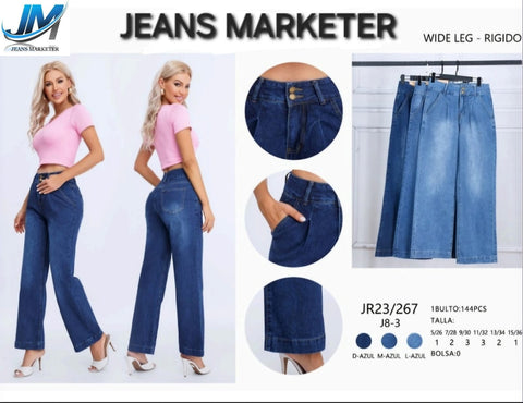 PANTALON JEANS MARKETER JR23-267 PANTALON WIDE LEG DAMA