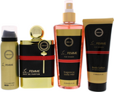 102820 ARMAF LE FEMME EDP 100ML + BODY LOTION 100ML  + BODYSPRAY 50ML + BODY MIST 250ML EDP  SET DE DAMA  100ML