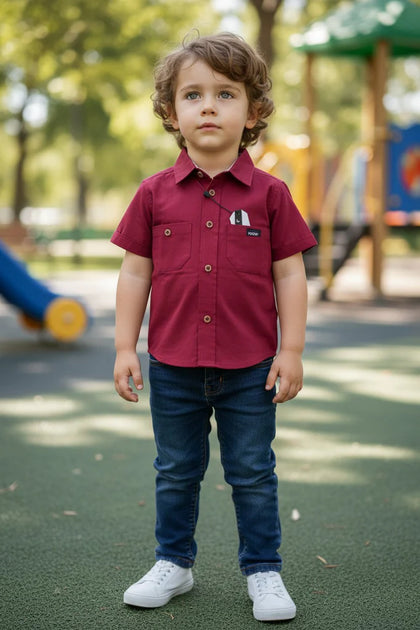 CAMISA DODO 13000524 CAMISA LISA MC BASICA NIÑO