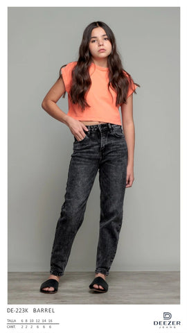 PANTALON DEEZER DE-223K PANTALON BARREL NIÑA