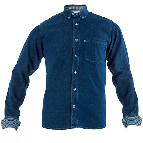 CAMISA BIBO CAMISA MEZCLILLA MANGA LARGA BASICA TALLA B
