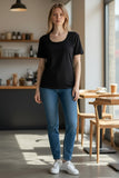 BLUSA LONDON FASHION 04-26 BLUSA ESCOTE REDONDO LICKRA PREMIUM