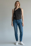 BLUSA LONDON FASHION 97-26 BLUSA ESCOTADA SIN MANGAS DAMA