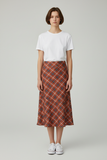 FALDA LONDON FASHION 144-26 FALDA LARGA CUADROS DAMA