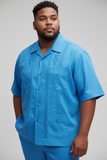 GUAYABERA YUCACHEN 020C EXTRAS GUAYABERA MC POPELINA 4 BOLSAS BASICA EXTRAS
