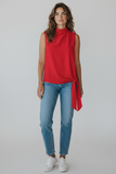 BLUSA JULYS RI1135 BLUSA SESGADA SIN MANGAS DAMA