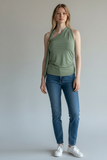 BLUSA LONDON FASHION 97-26 BLUSA ESCOTADA SIN MANGAS DAMA