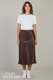 FALDA JULYS X1229 FALDA SATIN DAMA