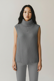CHALECO LONDON FASHION T-1691 CHALECO ABIERTO CUELLO ALTO