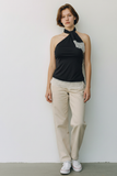 BLUSA LONDON FASHION 119-26 BLUSA STRAPPLE 1 HOMBREO ENCAJE DAMA