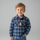 CAMISA KRACTO WARNER CAMISA NIÑO FRANELA CUADROS ML