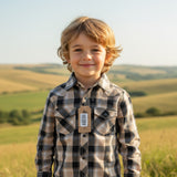 CAMISA KRACTO VAQ208 CAMISA NIÑO CUADRO VAQUERA ML