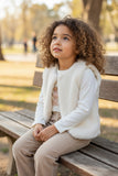 CONJUNTO TELITAS KIDS 210 3 PZAS PANTALON CAMPANA PLAYERA ML CHALECO INFANTIL