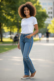 PANTALON SHICAS 13481 PANTALON VAQUERO BORDADO SLIM BOOT DAMA