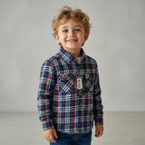 CAMISA KRACTO WARNER CAMISA NIÑO FRANELA CUADROS ML