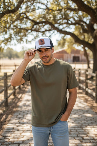 GORRA WOLER MALLA BLANCO-NEGRO