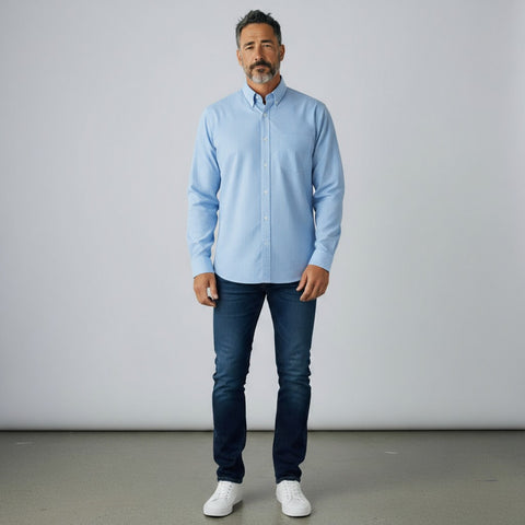 CAMISA ROSSINI 88782G CAMISA RAYAS VESTIR SLIM ML