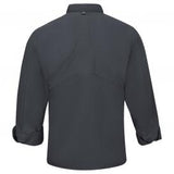 CHEF COAT RED KAP 042XCH M LS MIMIX CHEF COAT W/ BUTTONS-CH