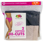 PANTALETA FRUIT OF THE LOOM 2DHIS2M PANTALETA CORTE FRANCES BRIEF COLORES 2 PK