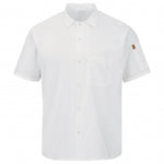 CAMISA RED KAP 5020WH 501PGWHT MNS WHITE SS COOK SHIRT