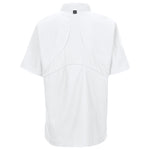 CHEF COAT RED KAP 046XWH M SS CHEF COAT W/ MIMIX AND OB - WH