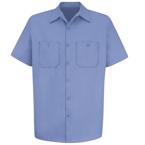 CAMISA RED KAP SC40LB MNS SS LT BLUE DP COTTON WORKSHIRT