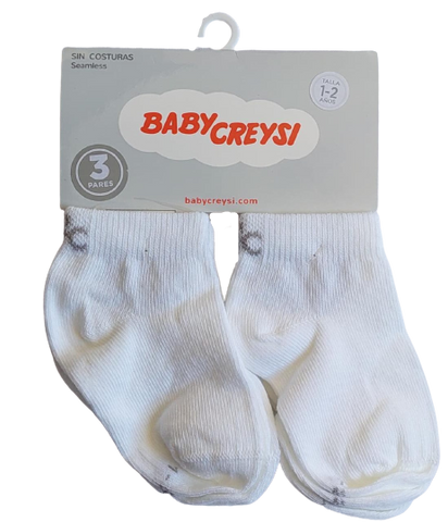 TINES BABY CREYSI 881A3 3PACK TINES BCO Blanco 2 años